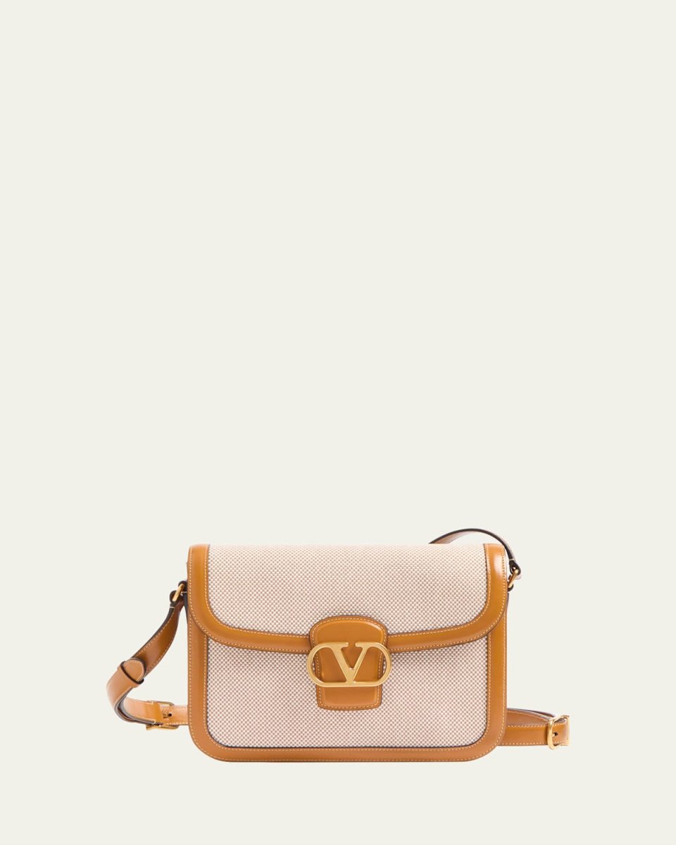 9 to 5 Canvas & Leather Crossbody Bag